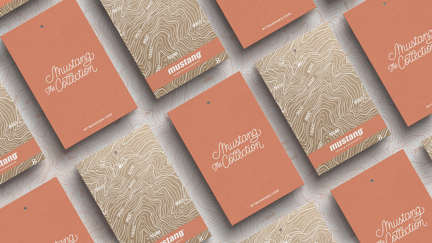 Mustang Collection campaña 2015 - Diseño de etiqueta para calzado Mustang - Estudio de diseño gráfico Valencia Pixelarte