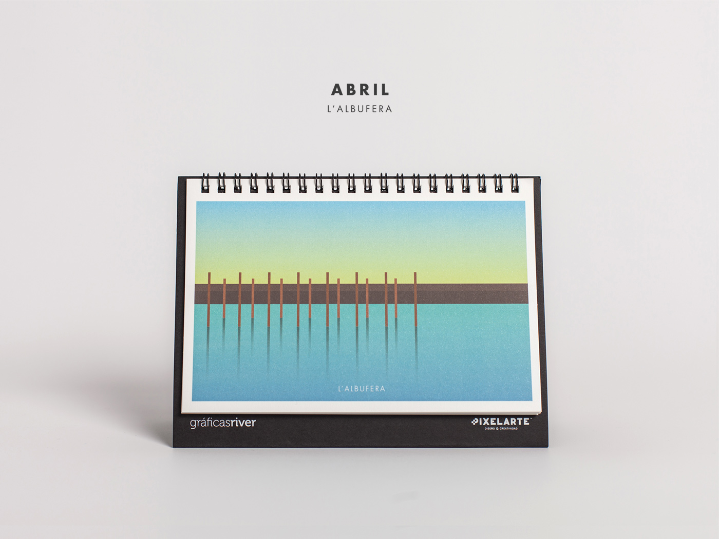Diseño editorial calendario 2016 Pixelarte - Diseño de ilustración - Parques de la Comunitat Valenciana - Estudio de diseño gráfico Valencia Pixelarte