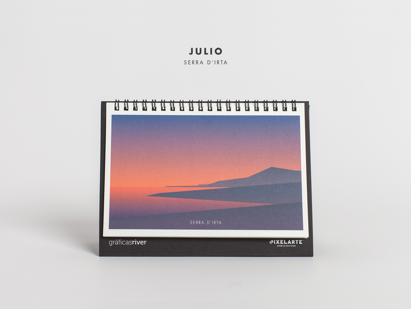 Diseño editorial calendario 2016 Pixelarte - Diseño de ilustración - Parques de la Comunitat Valenciana - Estudio de diseño gráfico Valencia Pixelarte