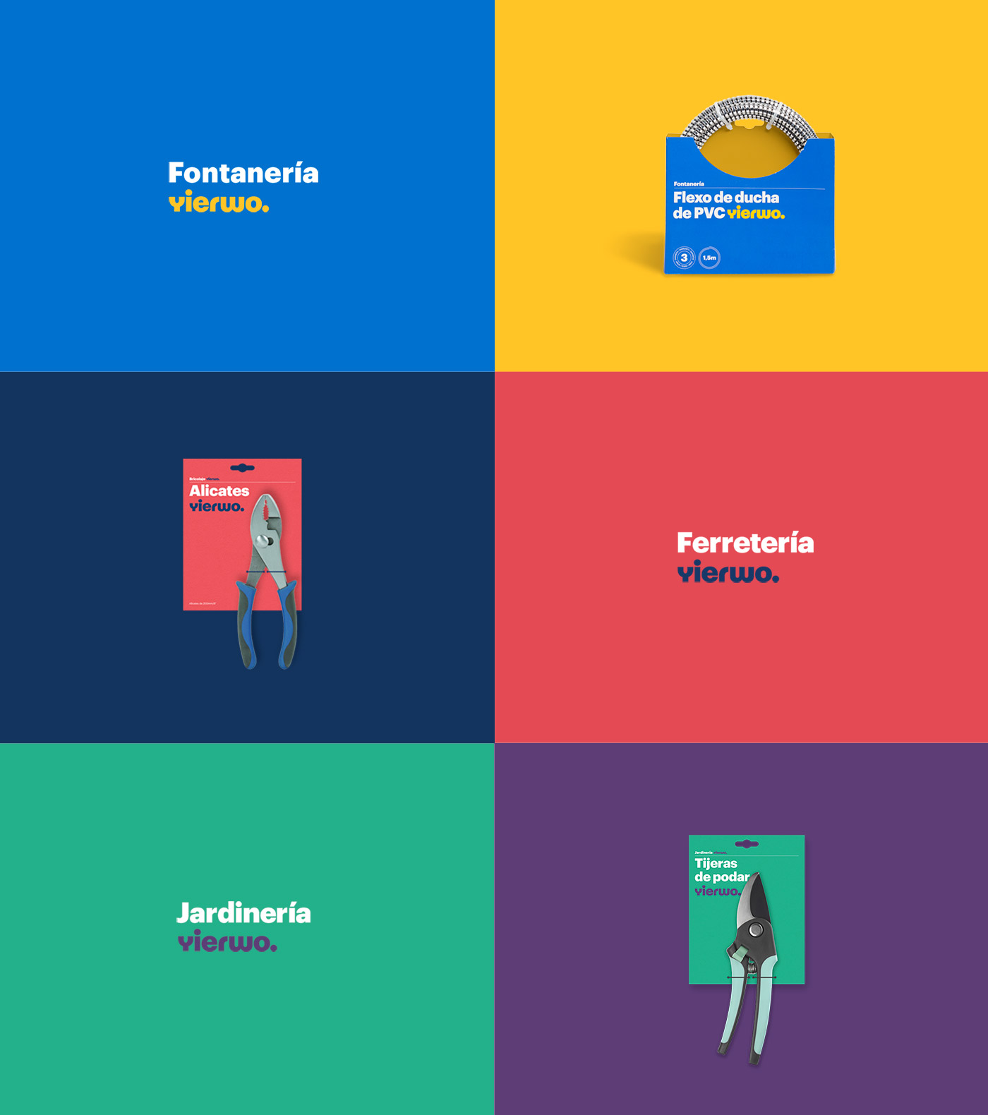 Diseño de identidad corporativa - Branding y diseño de packaging para empresa china Yierwo - Estudio de diseño gráfico en Valencia