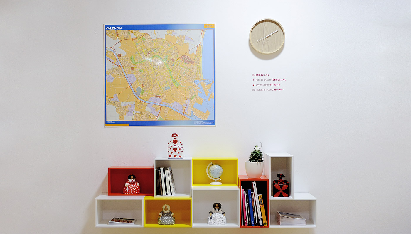 Pixelarte - Estudio de diseño gráfico - Diseño de oficinas para Esmovia