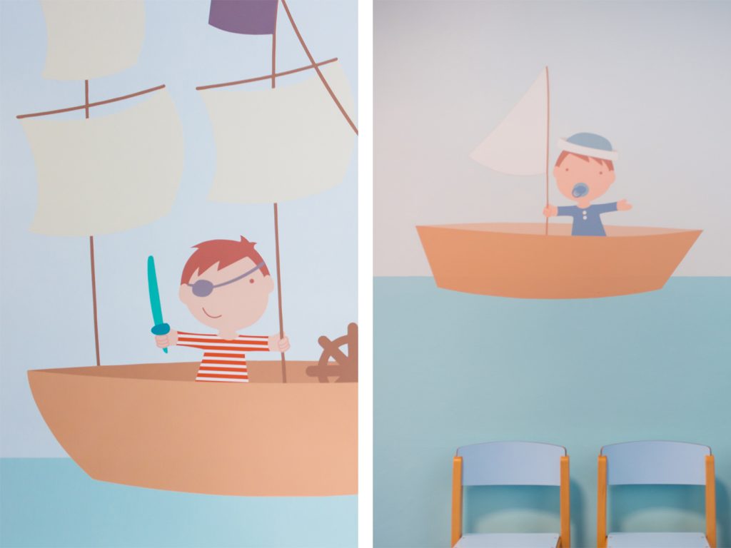 Pixelarte estudio de diseño- Diseño escuela infantil Xicotets - Espacios comerciales