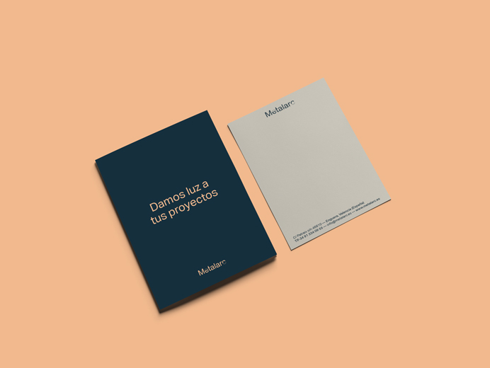 Pixelarte estudio de diseño gráfico - Diseño de identidad corporativa para la empresa de iluminación Metalarc