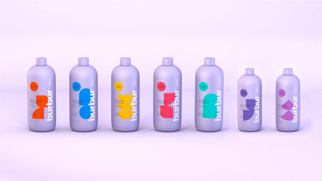 Pixelarte estudio de diseño gráfico- diseño packaging champu para mascotas BurburPro