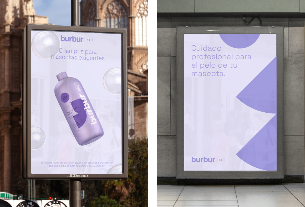 Pixelarte estudio de diseño gráfico- diseño packaging champu para mascotas BurburPro