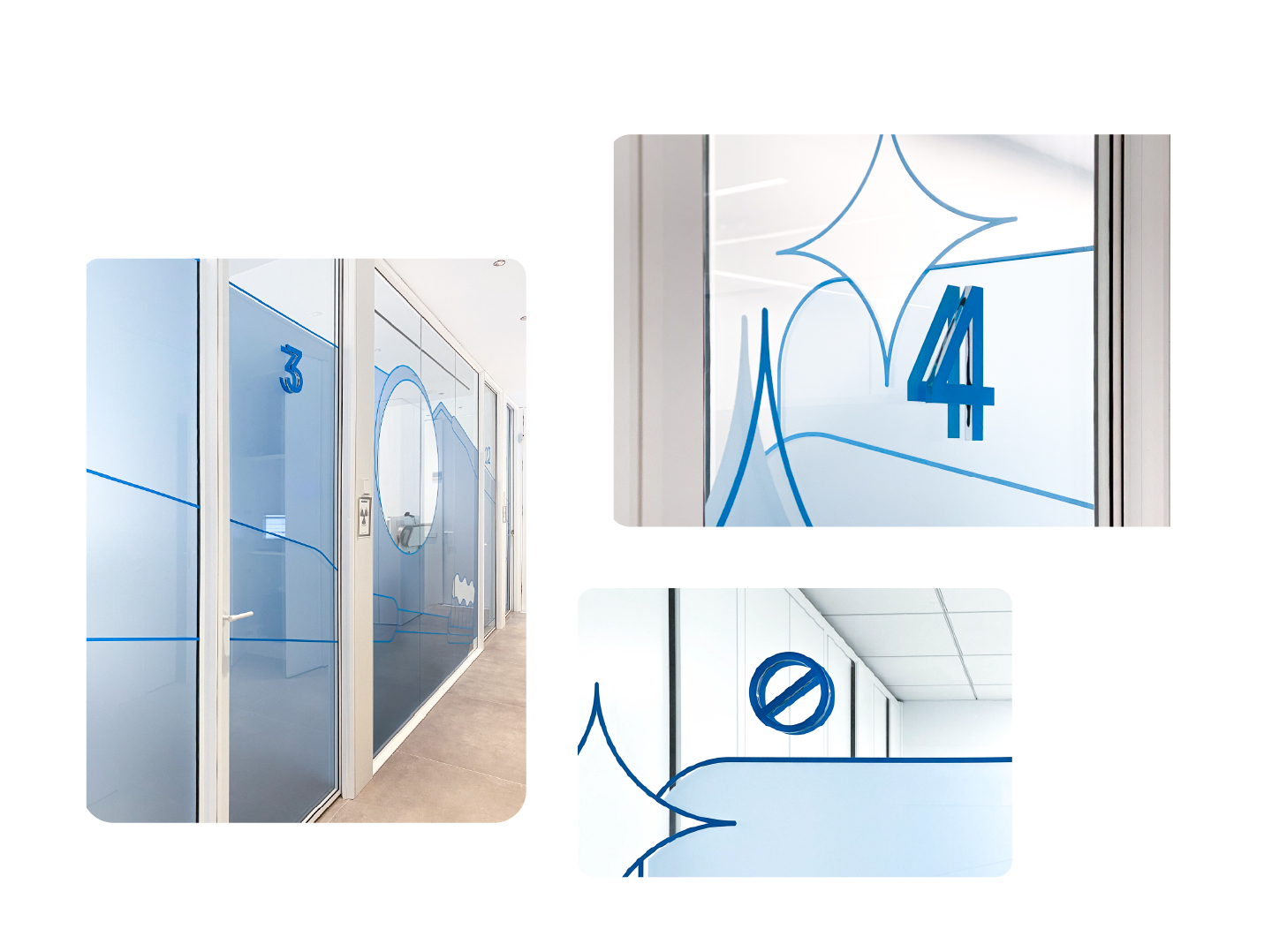 Pixelarte - Estudio de Diseño - Diseño de rotulación interior para Clínica Juan Margarit