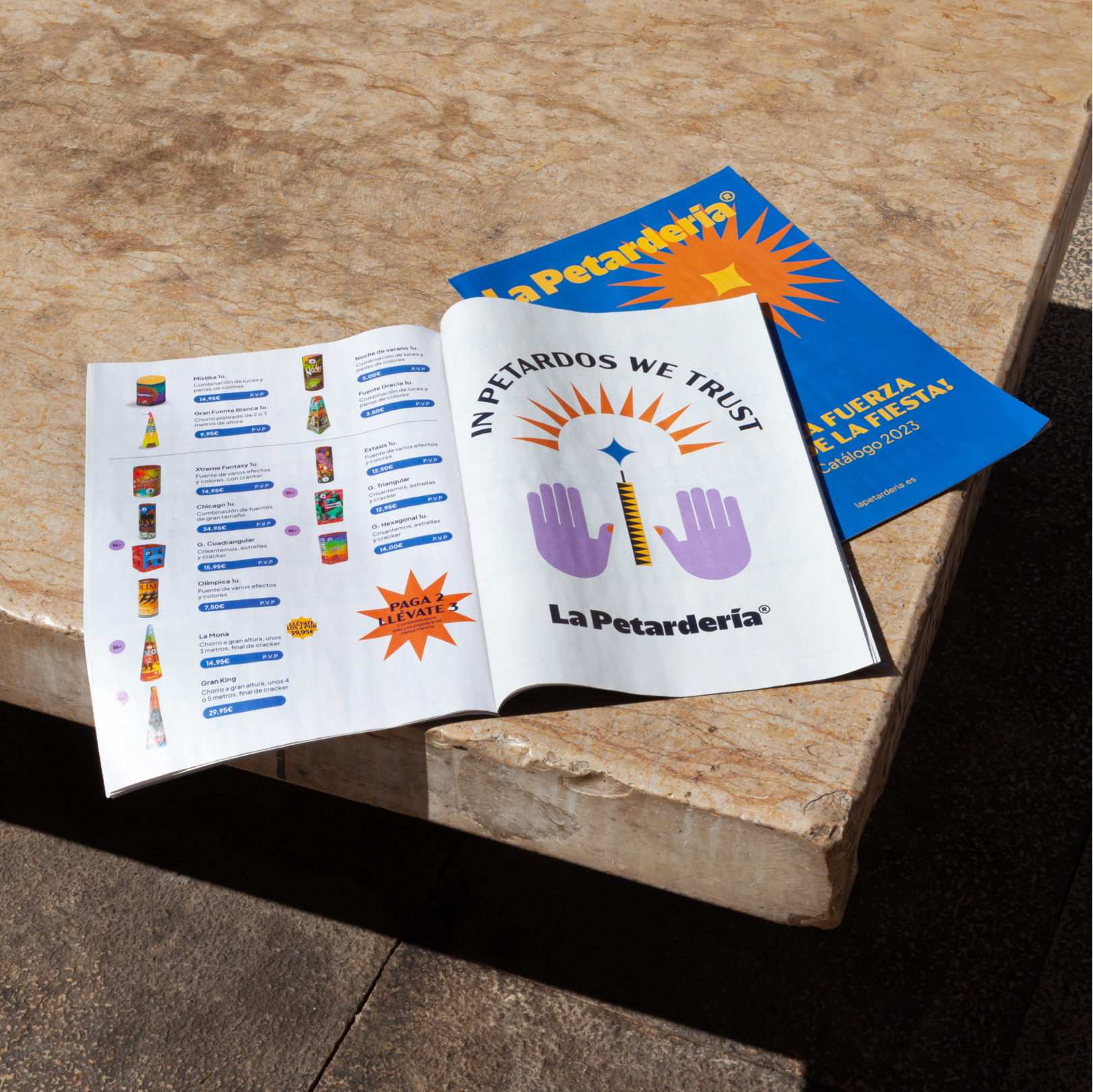 Pixelarte estudio de diseño gráfico - Identidad corporativa para La Petardería -Catálogo de productos