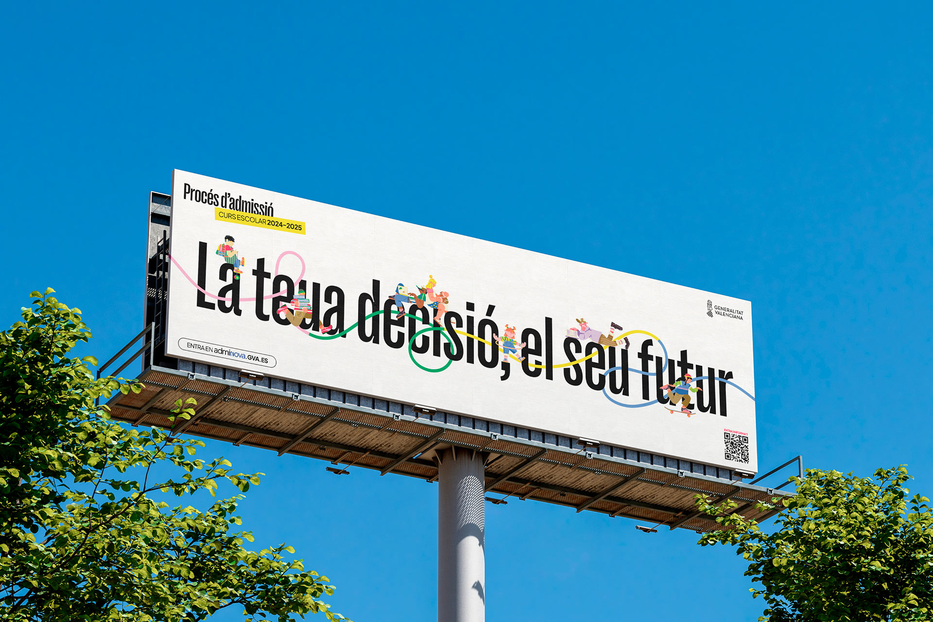 Pixelarte estudio de diseño gráfico - campaña de comunicación para la Consellería de Educación de la Generalitat Valenciana