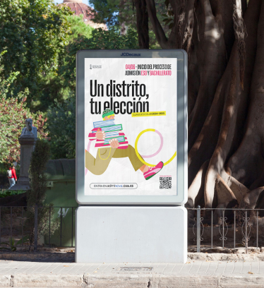 Pixelarte estudio de diseño gráfico - campaña de comunicación para la Consellería de Educación de la Generalitat Valenciana