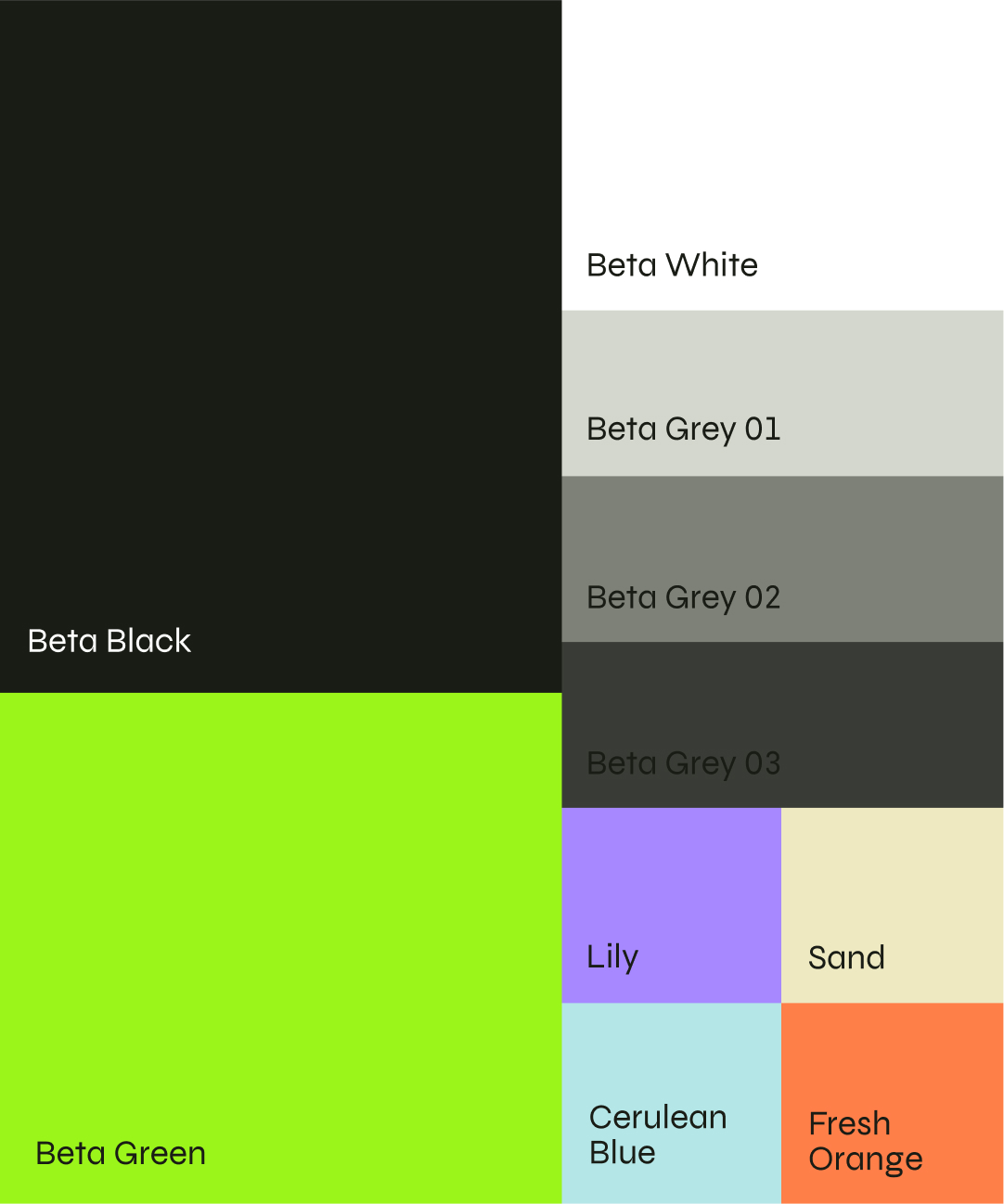 pixelarte estudio de diseño identidad corporativa BetaLabs paleta de colores mobile