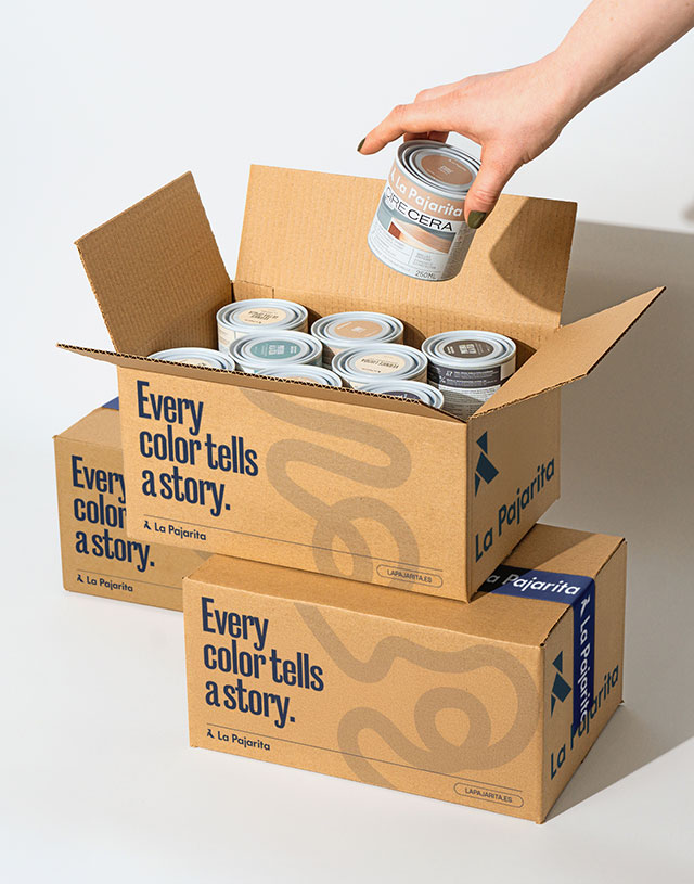 Pixelarte Estudio de Diseño Gráfico - Diseño Packaging Pinturas la Pajarita