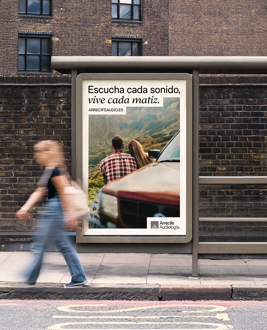 Pixelarte Estudio de Diseño Gráfico - Diseño Identidad Corporativa Arrecife Audiología Bus Stop